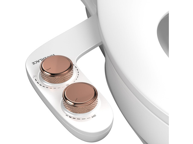 Bidet Attachment for Toilet Seat Water Pressure - Non Electric Bidets Self Cleaning Sprayer - Dual Nozzle Bidet Attachments Toilets Spray -...