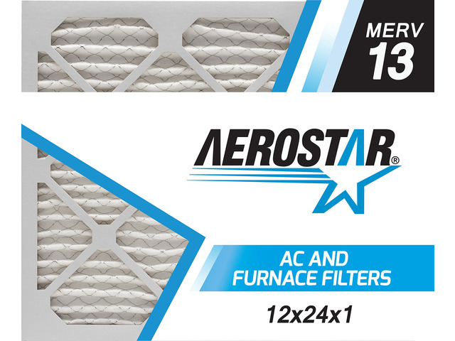 Air Filter 12x24x1 MERV 13 AC Filter, HVAC, Furnace Filter, 6 Pack ACTUAL SIZE (11.75 x 23.75 x 0.75) AC Filter, Furnace Filter, Allergies, Dust,...