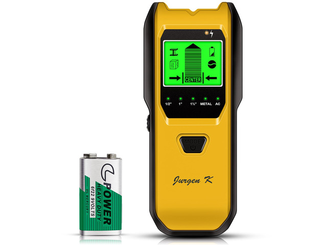 Stud Finder Wall Scanner, 5 in 1 Multifunction Stud Locator with Upgraded Smart Sensor, HD LCD Display and Audio Alarm for The Center & Edge of...