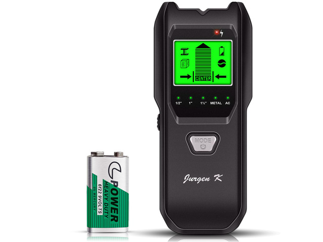 Stud Finder Wall Scanner, 5 in 1 Multifunction Stud Locator with Upgraded Smart Sensor, HD LCD Display and Audio Alarm for The Center & Edge of...