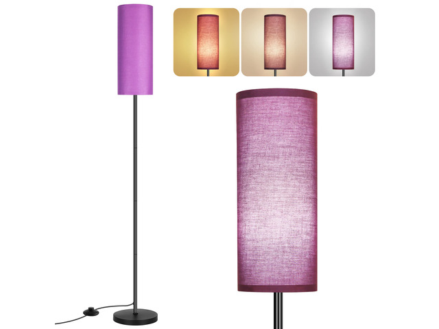 Floor Lamp for Living Room, Modern Standing Lamps with Lampshade, Minimalist Tall Lamp with Foot Switch for Living Room, Bedroom, Kids Room,...