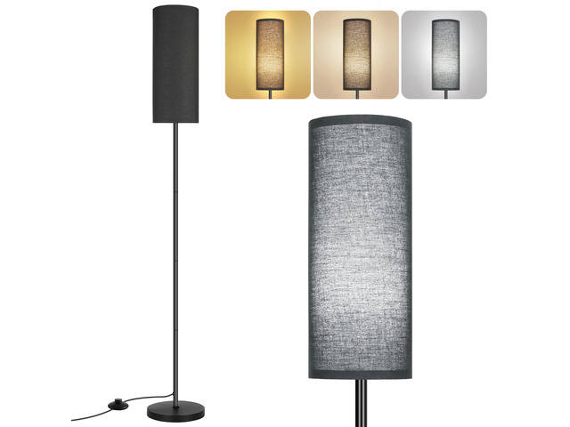 Floor Lamp for Living Room, Modern Standing Lamps with Lampshade, Minimalist Tall Lamp with Foot Switch for Living Room, Bedroom, Kids Room,...