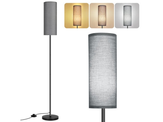 Floor Lamp for Living Room, Modern Standing Lamps with Lampshade, Minimalist Tall Lamp with Foot Switch for Living Room, Bedroom, Kids Room,...