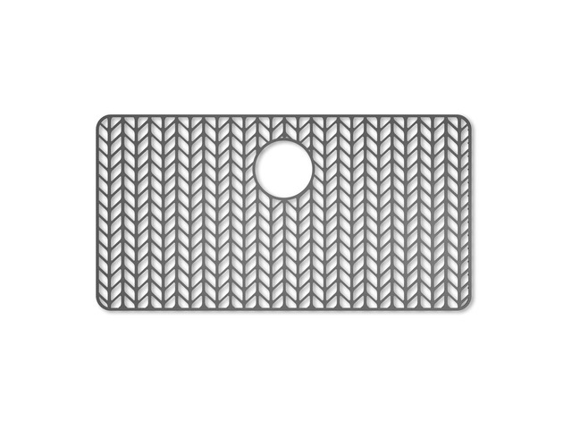 Silicone Sink Protectors for Kitchen Sink, 30' x 16' Rear Drain Hole Flexible silicone, heat resistant 500°F, non-slip raised feet, dishwasher...