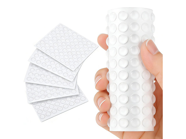 500PCS Cabinet Bumpers, Clear Rubber Bumpers Self Adhesive Soft Close Cabinet Door Bumper Dots, Sound Dampening, Cupboard Door Bumpers Pads,...