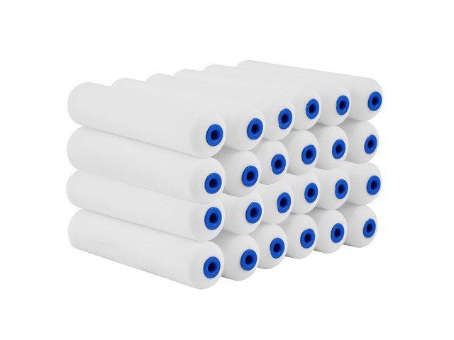 Foam Paint Roller Covers, 6 Inch Paint Rollers, Pack of 24 High Density Foam Paint Roller Refills, Small Roller Covers, 6 Inch Sponge Mini Refill...