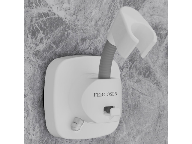 Shower Head Holder with Suction 360Â° Swivel White Tool-free install in seconds, 360Â° swivel head, 10kg built-in storage hook, removable,...