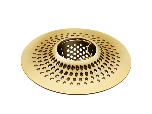 LKEYE Shower Drain Hair Catcher/Bathroom Drain Cover/Bathtub Drain Strainer/Shower Stall Drain Protector(Bronze)