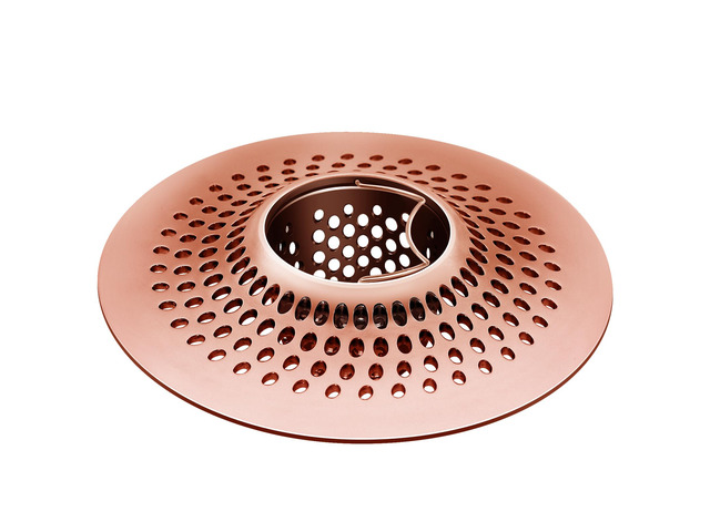 Shower Drain Hair Catcher/Bathroom Drain Cover/Bathtub Drain Strainer/Shower Stall Drain Protector(Red Copper)