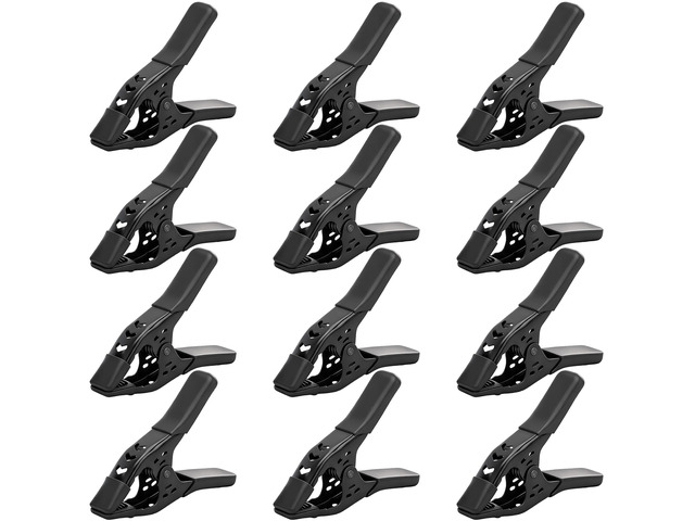 12-Piece 6 inch Heavy Duty Metal Spring Clamps: Spring Metal Clamps for Woodworking, 2.5'-inch Jaw Opening, Heavy Duty Clips for Pool Cover...