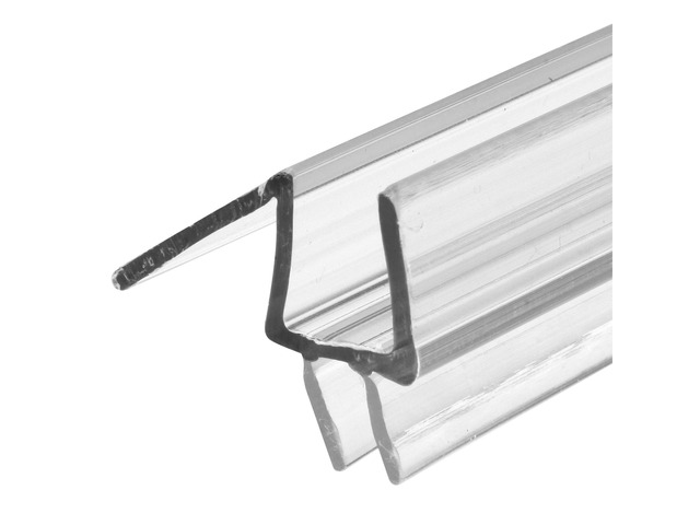 M 6258 Frameless Shower Door Bottom Seal for 3/8 In. Thick Glass Doors Stop Shower Leaks and Create a Water Barrier, 36 In., Clear Vinyl (Single...
