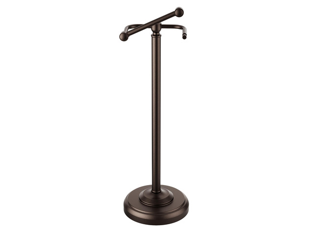 Dark Bronze Toilet Paper Holder Stand Stainless Steel & Weighted Base Post Pivoting Design Easy to Change Roll, Mega Roll Toilet Paper Holder...