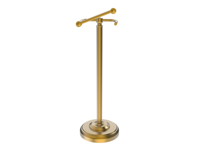 Gold Toilet Paper Holder Stand Stainless Steel & Weighted Base Brushed Finish Post Pivoting Design Easy to Change Roll, Mega Roll Toilet Paper...