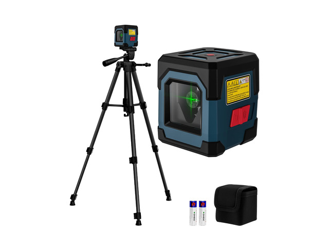 Laser Level, Cross Line Laser with Self-Leveling, Vertical and Horizontal Line, Rotatable 360 Degree, Carrying Pouch, Battery Included (40 Inch...