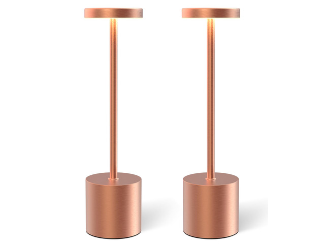 Cordless Table Lamps Rechargeable Set of 2, Portable LED Desk Lamp, 5000mAh Battery Powered Wireless Table Light - 3 Color Dimmable Lighting for...