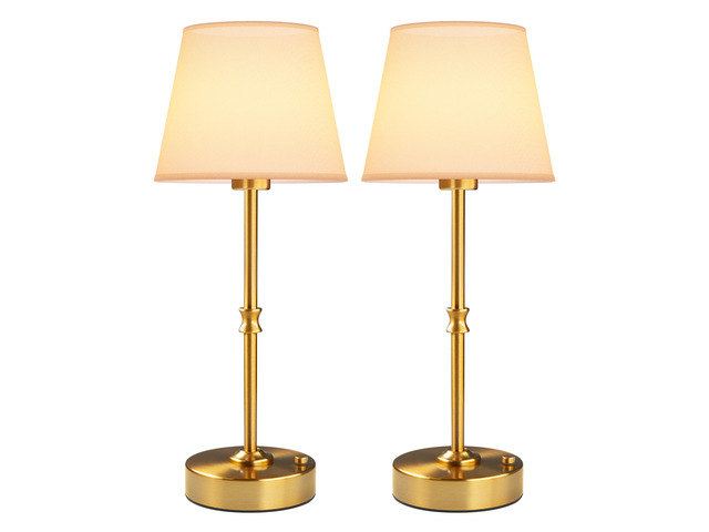 Cordless Table Lamp Rechargeable: Fast Charging & Long Lasting - 2700K Warm Light Vintage Gold Lamps for Women Housewife - Dinning Living Room...