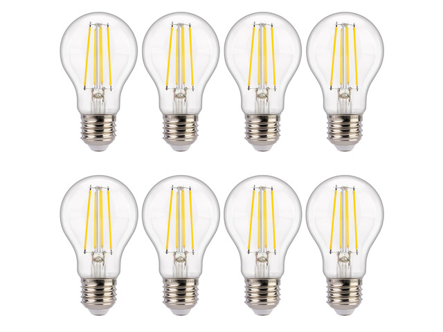 Dusk to Dawn Outdoor Sensor A19 LED Light Bulb, 5000K Daylight, 7W (60W Eqv.), 800LM, Vintage Filament E26 Base,Auto On/Off Photocell Automatic for...