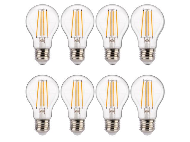 Dusk to Dawn Outdoor Sensor A19 LED Edison Bulbs,7W (60W Eqv.), 800LM,Vintage Filament E26 Base, Auto On/Off Photocell Automatic for...