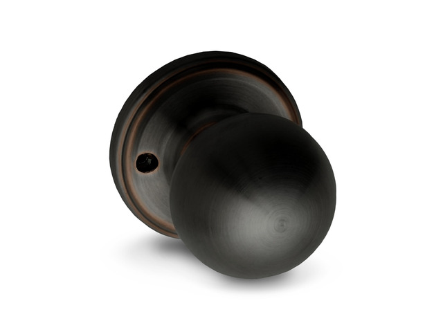 Dummy Interior Door Knob ANSI Grade-3 Certified, Modern Heavy Duty Handle, Easy Install and Reversible for French Doors & Closets, Non Turning ...