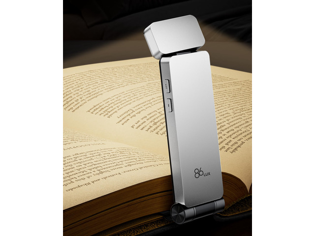 Book Light, Rechargeable Clip-On LED Reading Light for Bed 3 Color Temperatures with Stepless Dimming, Ultralight Bookmark Design for Book Lovers,...
