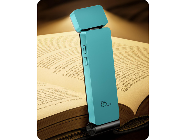Book Light, Rechargeable Clip-On LED Reading Light for Bed 3 Color Temperatures with Stepless Dimming, Ultralight Bookmark Design for Book Lovers,...