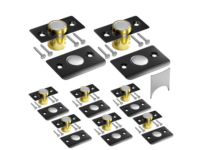 Upgraded Strong Magnetic Door Catch, Replacement for Traditional Door Ball Catch, Quite & Easy to Install, Use for Top of Door, Closet Door, 8...