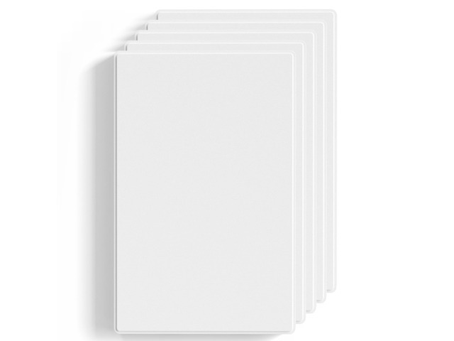 Blank Wall Plate Cover, 1-Gang Screwless Blank Outlet Plate, Mid-Size 4.88' x 3.13' Unbreakable Thermoplastic Blank Faceplate Cover for Unused...