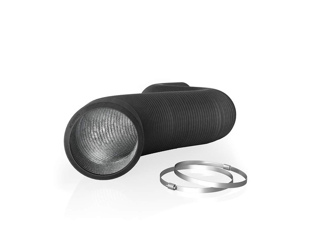 Flexible 8-Inch Aluminum Ducting, 8-Feet Long Heavy-Duty 4-Layer Protection, Steel-Wire Spiral Structure, Flexible & Extendable, for Heating...