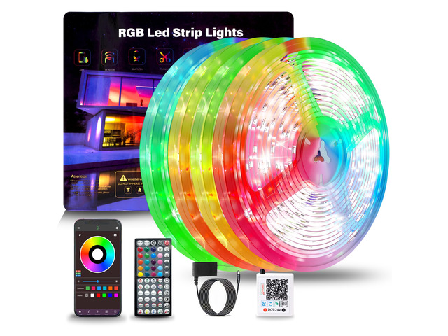 400FT Led Lights for Bedroom, Color Changing RGB Led Strip Lights Music Sync Led Light Strip with Remote and App Control, DIY Led lights for Room...