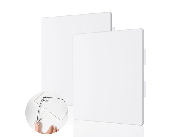Adjustable Spring Access Panel 12'x12' Inches, for Drywall, Ceiling, Plumbing Heavy-Duty & Easy Install, Wall Hole Cover Plate, White Fits...