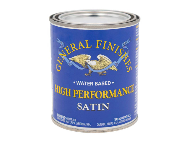 High Performance Water Based Topcoat, 1 Pint, Satin