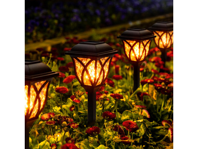 Solar Lights Outdoor Waterproof, LED Solar Garden Lights Outdoor Decorations, Garden Decor for Yard, Patio, Landscape, Planter, Walkway