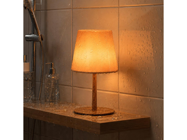 Spa-Like RGB Shower Lamp Waterproof Bathroom Lamp with Remote, Rechargeable Cordless Mood Light, 3 Color Temps & 80 RGB Colors for Relaxing...
