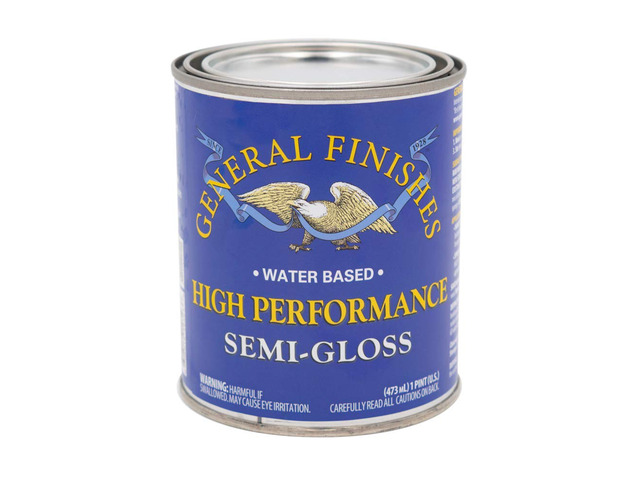 High Performance Water Based Topcoat, 1 Pint, Semi-Gloss Water Based Household Varnishes