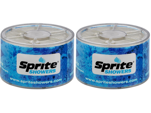Shower Filter Replacement Cartridge, Pack of 2 Slim-Line SLC Blue 1 Count per Pack