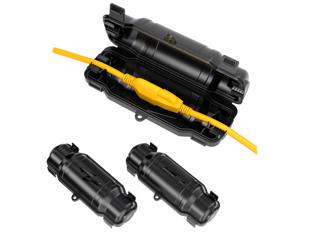 3 Pack Waterproof Plug Cover for Outdoor Extension Cord, Black Extension Cord Covers for Outside Use, IP54 Water-Resistant Seal, Protects Outdoor...