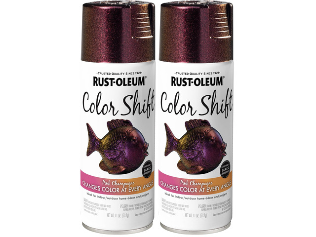 Rustoleum Color Shift Spray Paint, 11 ounce, Pink Champagne (Pack of 2)