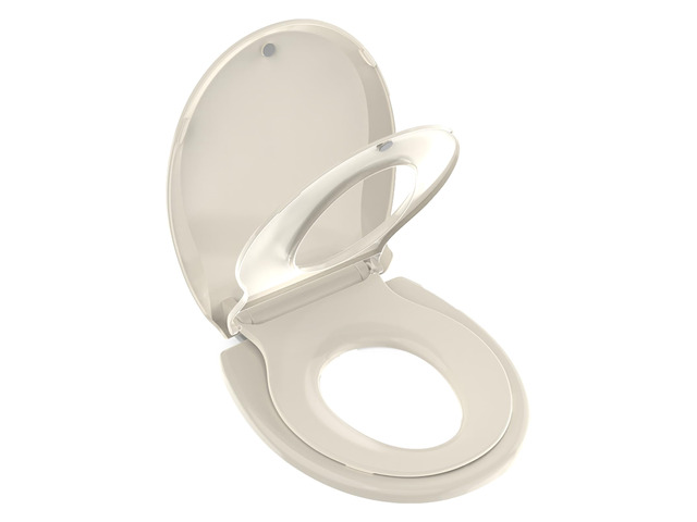 Potty Training Seat Built-in Toilet Seat, Round Toilet Seat 16.5inch with Baby Seat 2 in 1 Soft Close Quiet No Slapping, Magnetic Absorption, Easy...