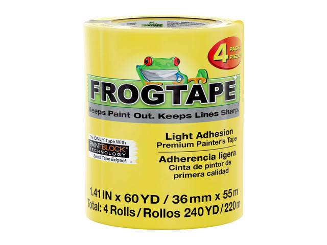 Delicate Surface Painters Tape with PAINTBLOCK, 1.5 in Wide (1.41 in x 60 yd), Low Adhesion, Painting Tape Ideal for Freshly Painted Walls, Trim &...