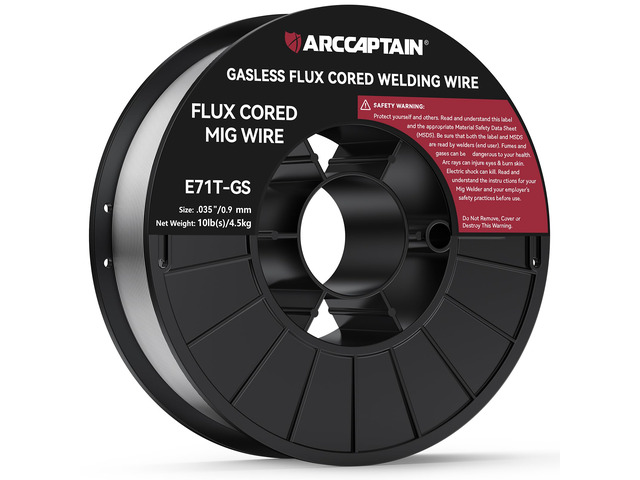 Flux Core Welding Wire E71T-GS.035' 10LB x 1 Mild Carbon Steel, Gasless Welding with Stable Arc, Low Spatter, Smooth Feeding & Reliable...