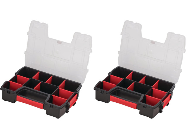 Small Storage Organizer, 10 Compartment, Plastic (CMST14021) (Pack of 2)