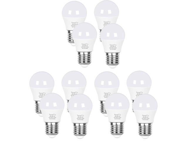 LED Bulb 3W 25 Watt Equivalent Light Bulbs Night Stand Table Lamp Warm White 2700K LED Energy Saving E26 Medium Screw Base for Home Light 12 Pack