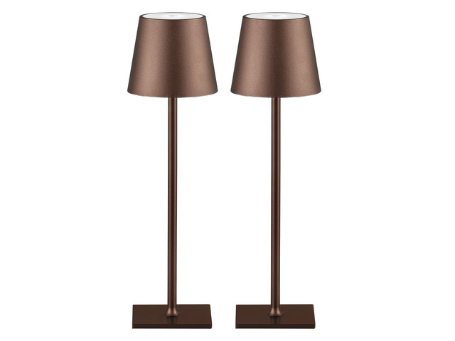 2 Pack Cordless Table Lamps, 3 Colors Stepless Dimming, 5000mAh Rechargeable Battery LED Desk Lamp for Bedroom/Couple Dinner/Desk/Cafe/Dining...
