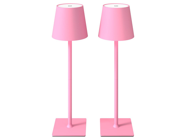 2 Pack Cordless Table Lamps, 3 Colors Stepless Dimming, 5000mAh Rechargeable Battery LED Desk Lamp for Bedroom/Couple Dinner/Desk/Cafe/Dining...