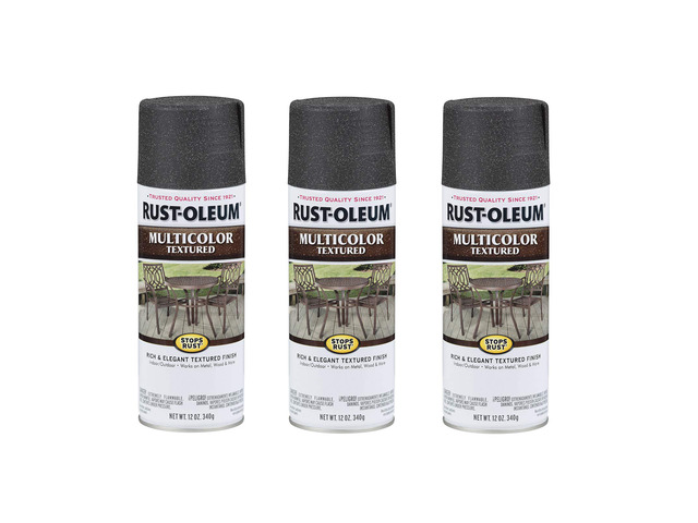 Stops Rust Multi-Color Textured Spray Paint, Aged Iron Rust Resistant Indoor and Outdoor Beautiful Finish on Metal, Wood & More Comfort Tip ...