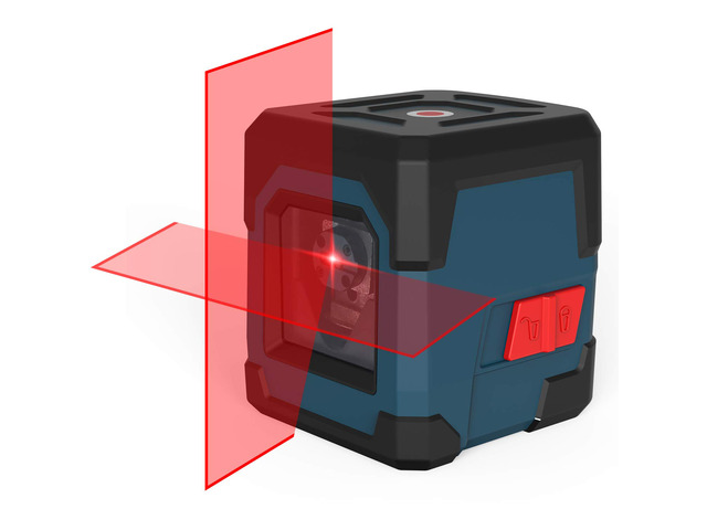 Laser Level, Cross Line Laser with Self-Leveling, Vertical and Horizontal Line, Rotatable 360 Degree, Carrying Pouch, Battery Included (Red)