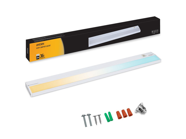 Hardwired Under Cabinet Lighting, 36in 22W LED Light for Kitchen/Closet, 1426lm, CRI>92, R9>90, Dimmable, 5 Color Temperature, 2700K-5000K(Warm...