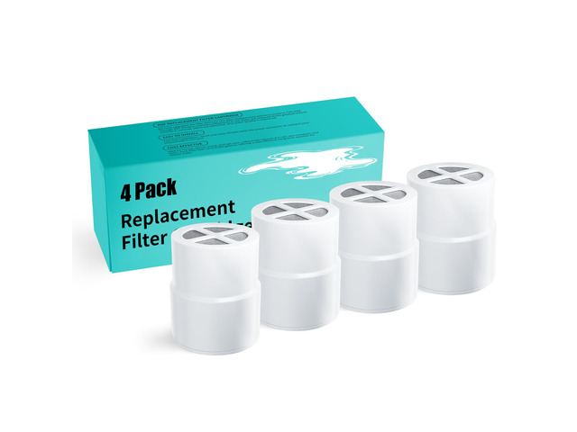 Shower Head Filter Replacement Compatible with Jolie, 4-Pack Compatible with Jolie showerheads. Features KDF with Vitamins C & E. Durable structure...