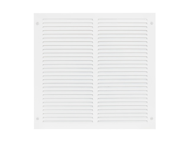 16 x 16 Inch (Duct Opening) Return Air Vent Cover for Wall or Ceiling, Solid Steel Return Air Grille, HVAC Vent Cover, White, 61641