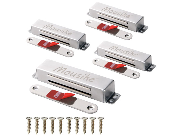 Magnetic Door Catch Heavy Duty 90lb Door Magnets with Strong Magnetic for Kitchen Cupboard Wardrobe Closet Cabinet Door Drawer Latch